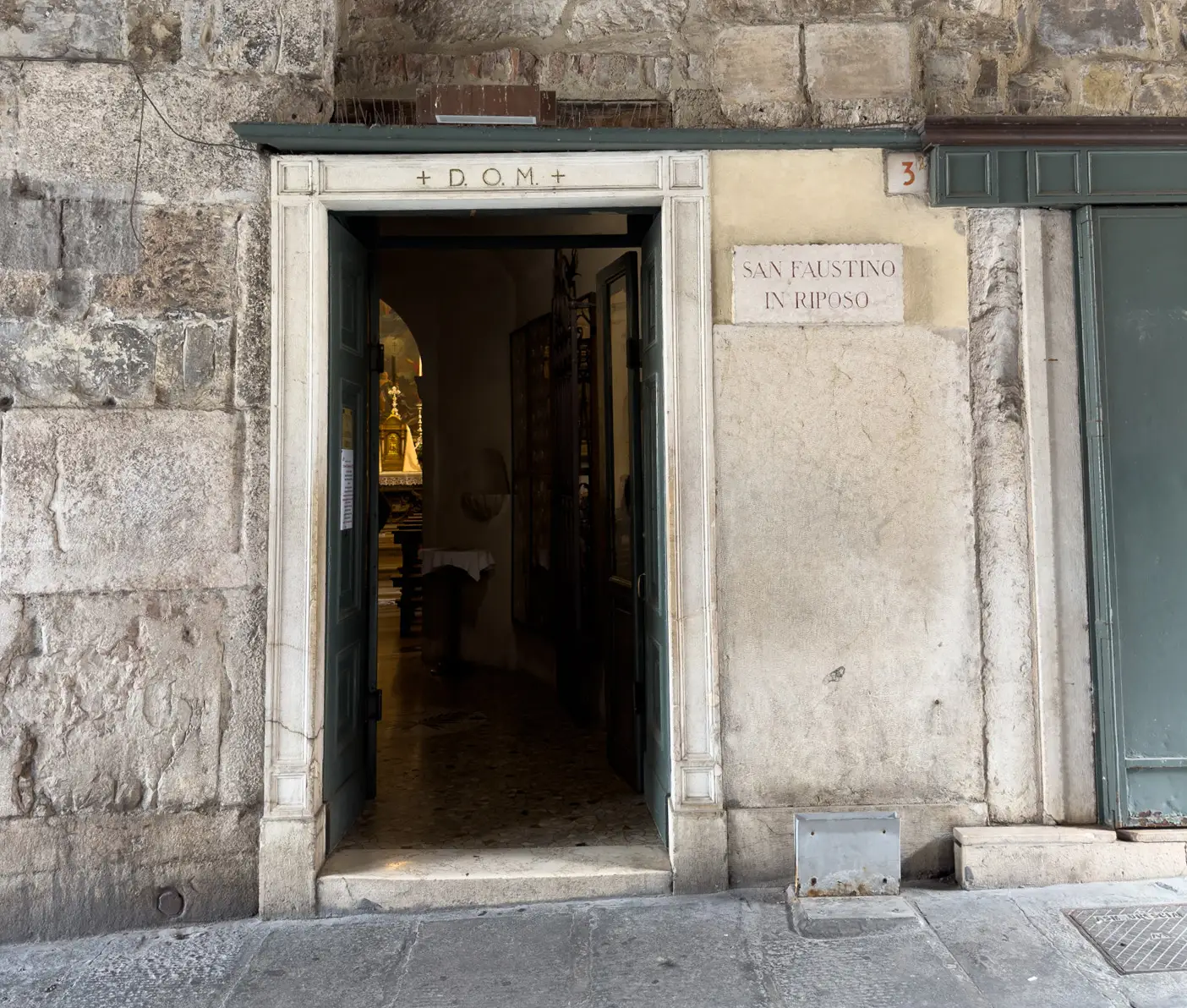 L'ingresso di San Faustino in Riposo